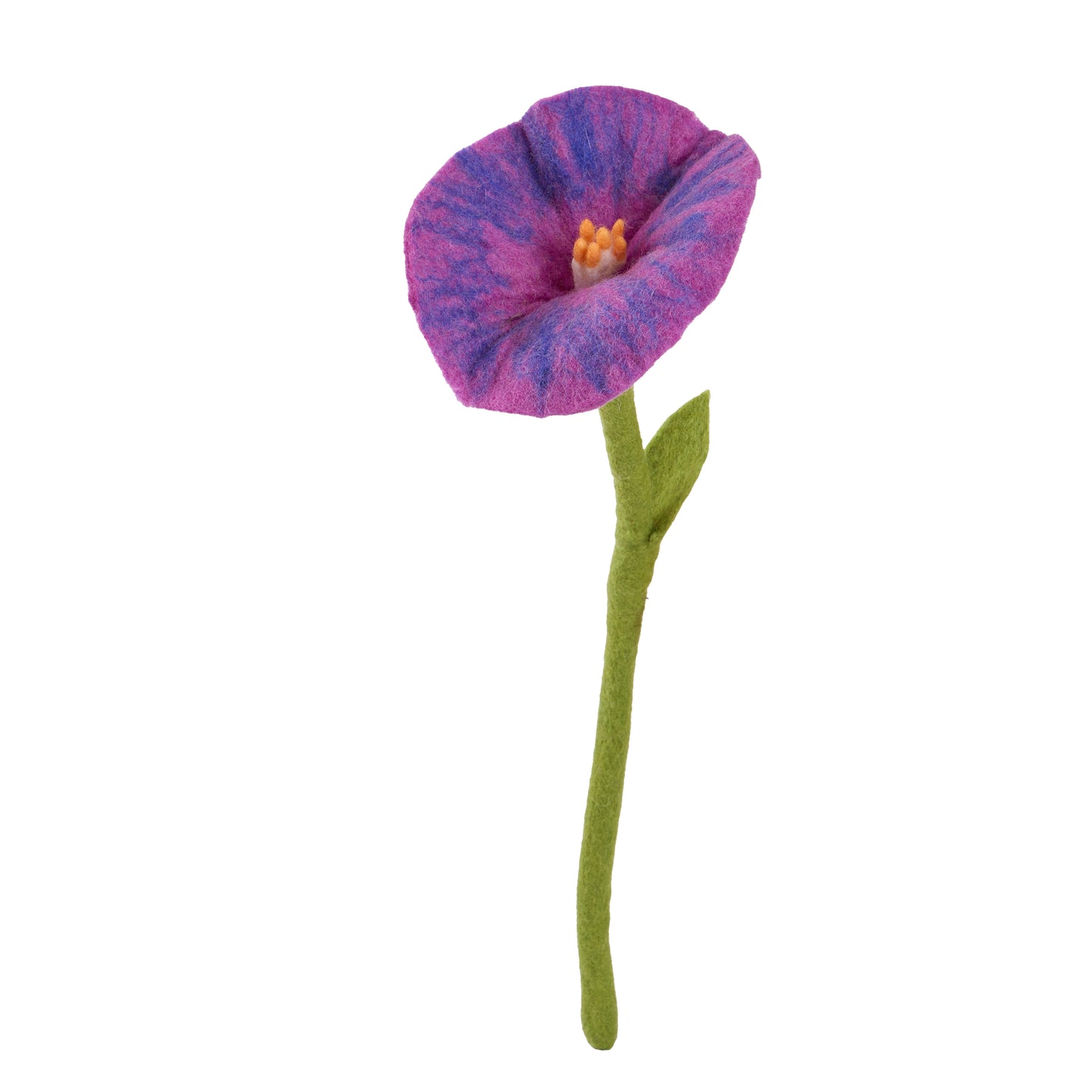 Handmade Wool Felt Flowers - Morning Glory