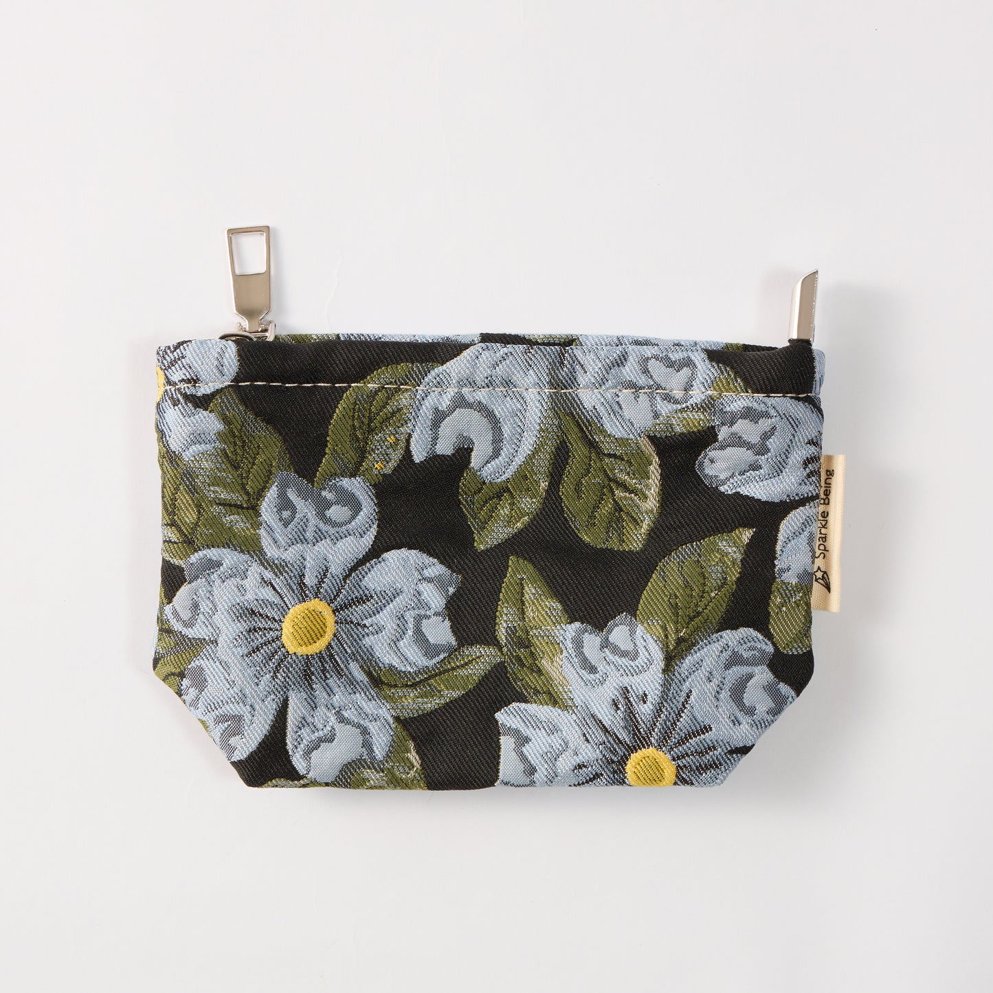 Blue Camellia Toiletry Bag - Travel-Friendly Cosmetic Bag
