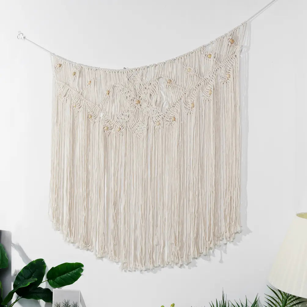 Woven Tapestry Macrame Wall Hanging Home Decor - leaf