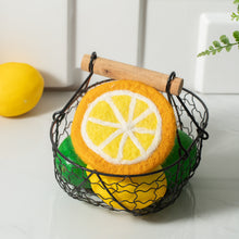 Load image into Gallery viewer, Handmade Wool Felt Fruits Cup Coasters Made in Nepal - Avocado, Apple, Pear, Orange
