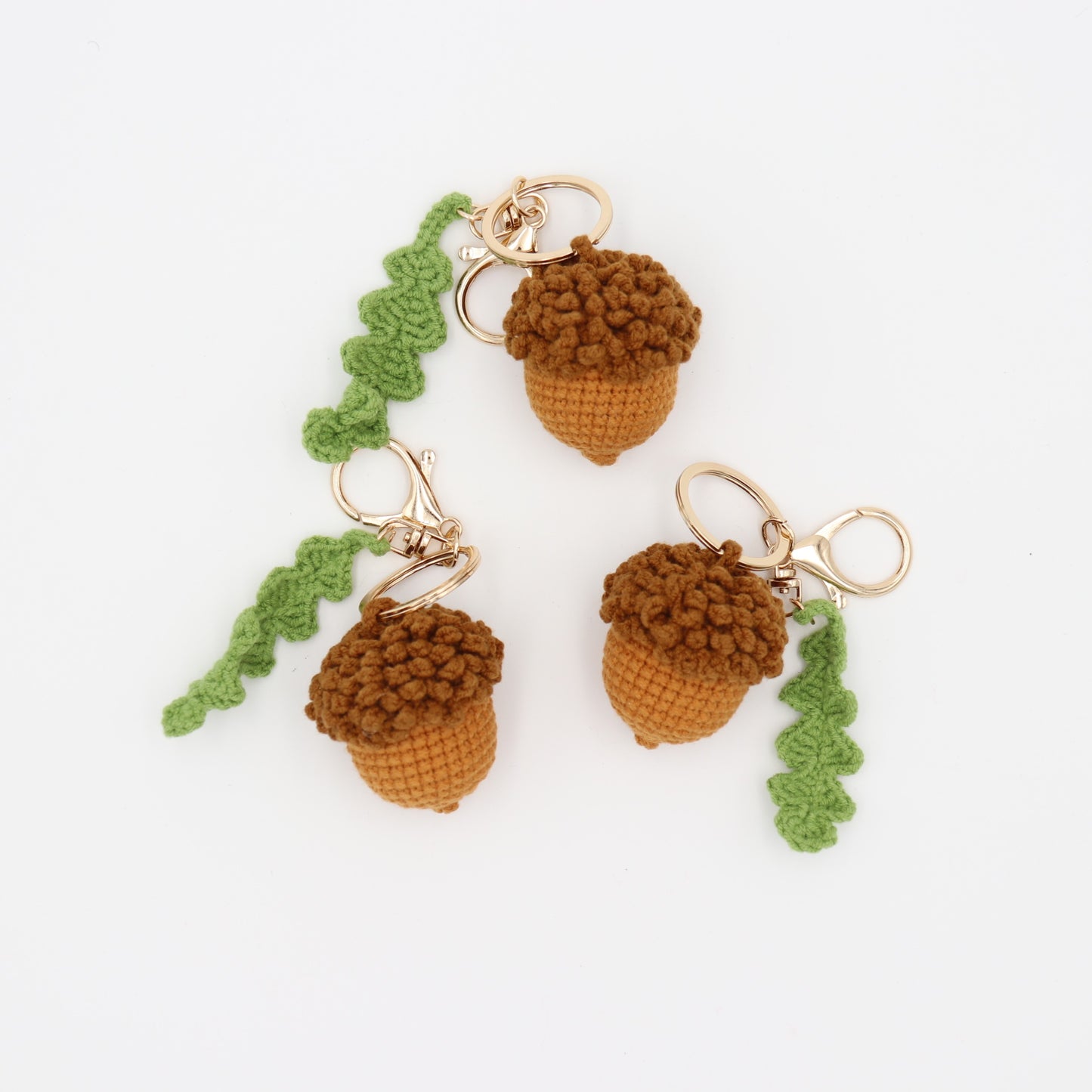 Hand-Crochet - Cozy Handmade Acorn Keychain