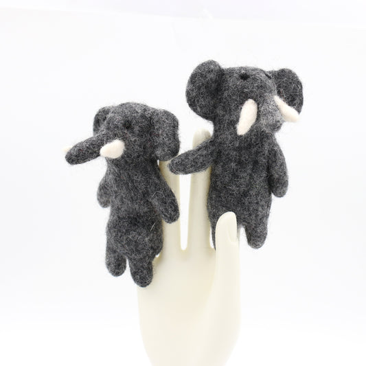 Elephant Felt Finger Puppet Toy