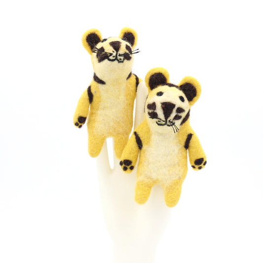 Tiger Felt Finger Puppet Toy