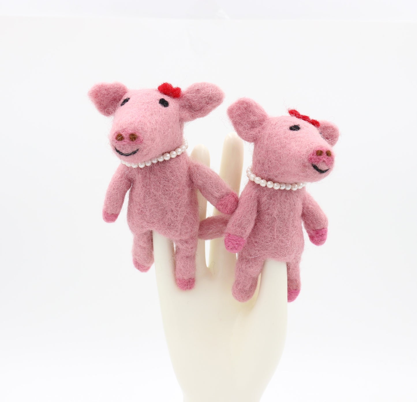 Pretty Pig Felt Finger Puppet Toy