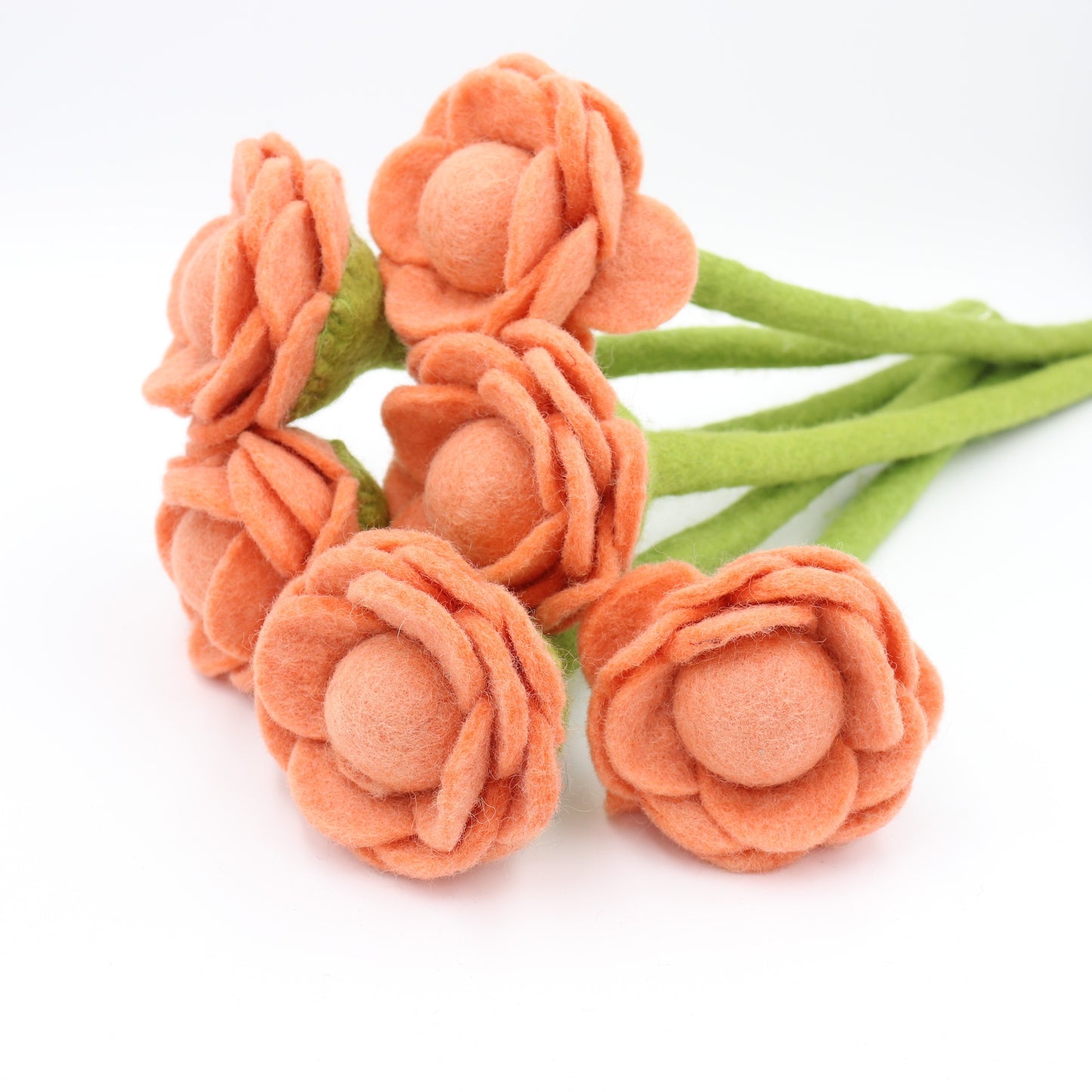 Handmade Wool Felt Flower - Peony