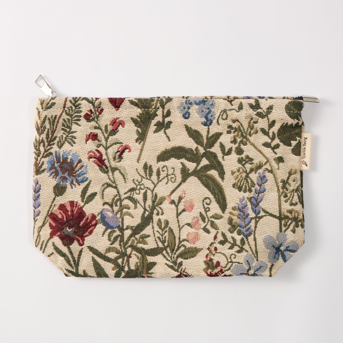 Botanical Floral Toiletry Bag - Travel-Friendly Cosmetic Bag