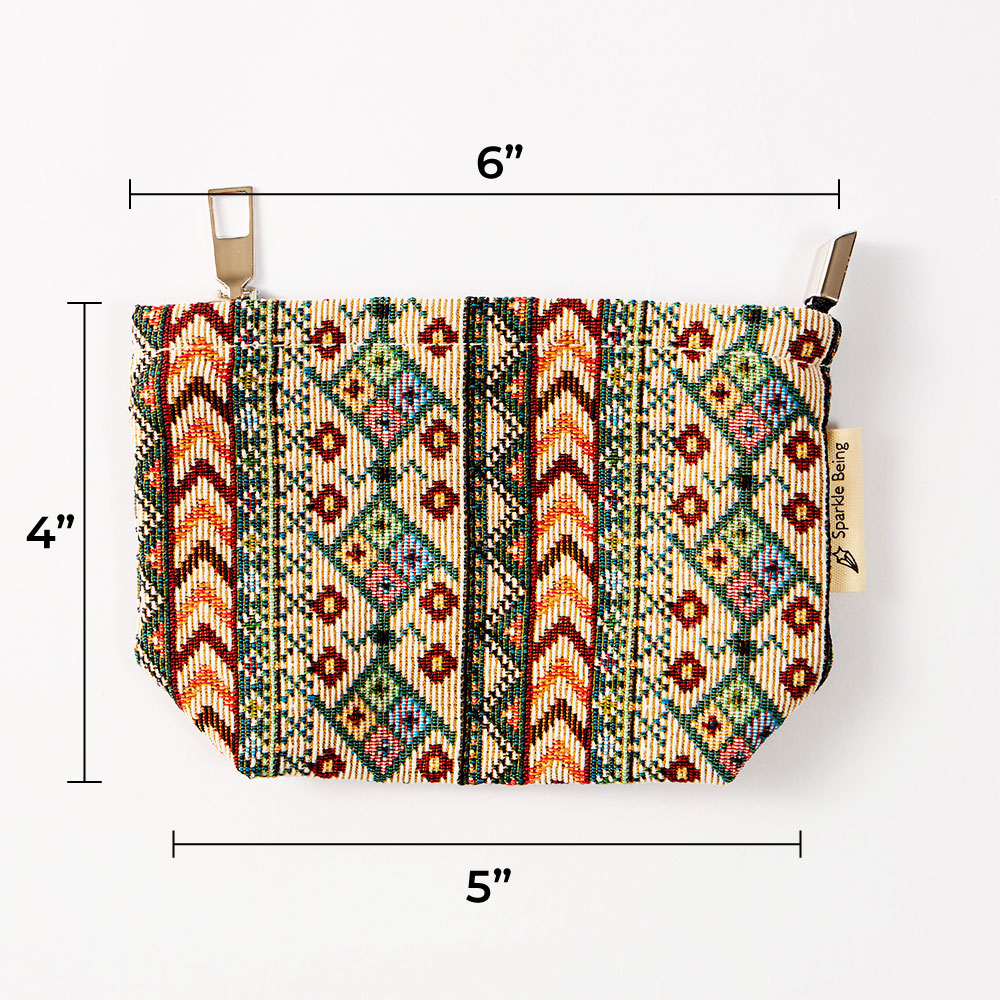 Modern Aztec Toiletry Bag - Travel-Friendly Cosmetic Bag
