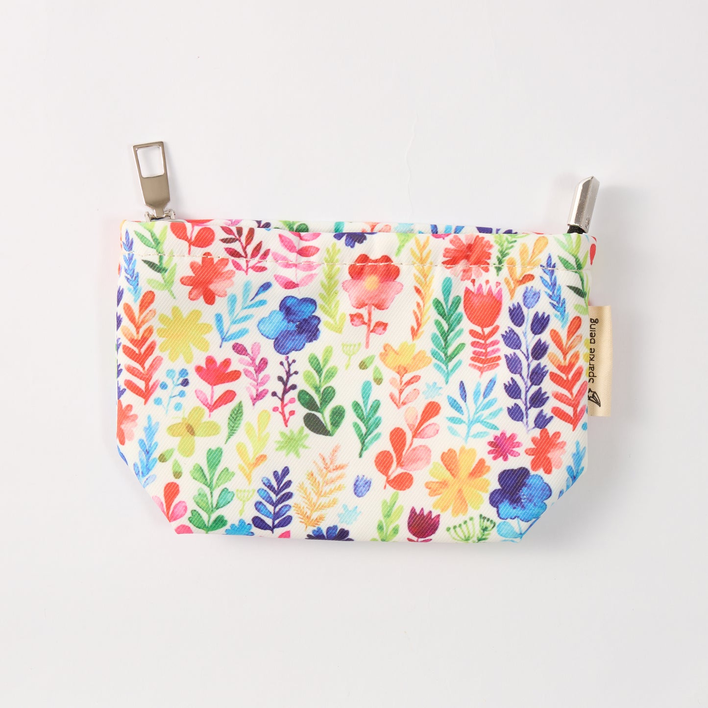 Watercolor Flowers Toiletry Bag - Travel-Friendly Cosmetic Bag