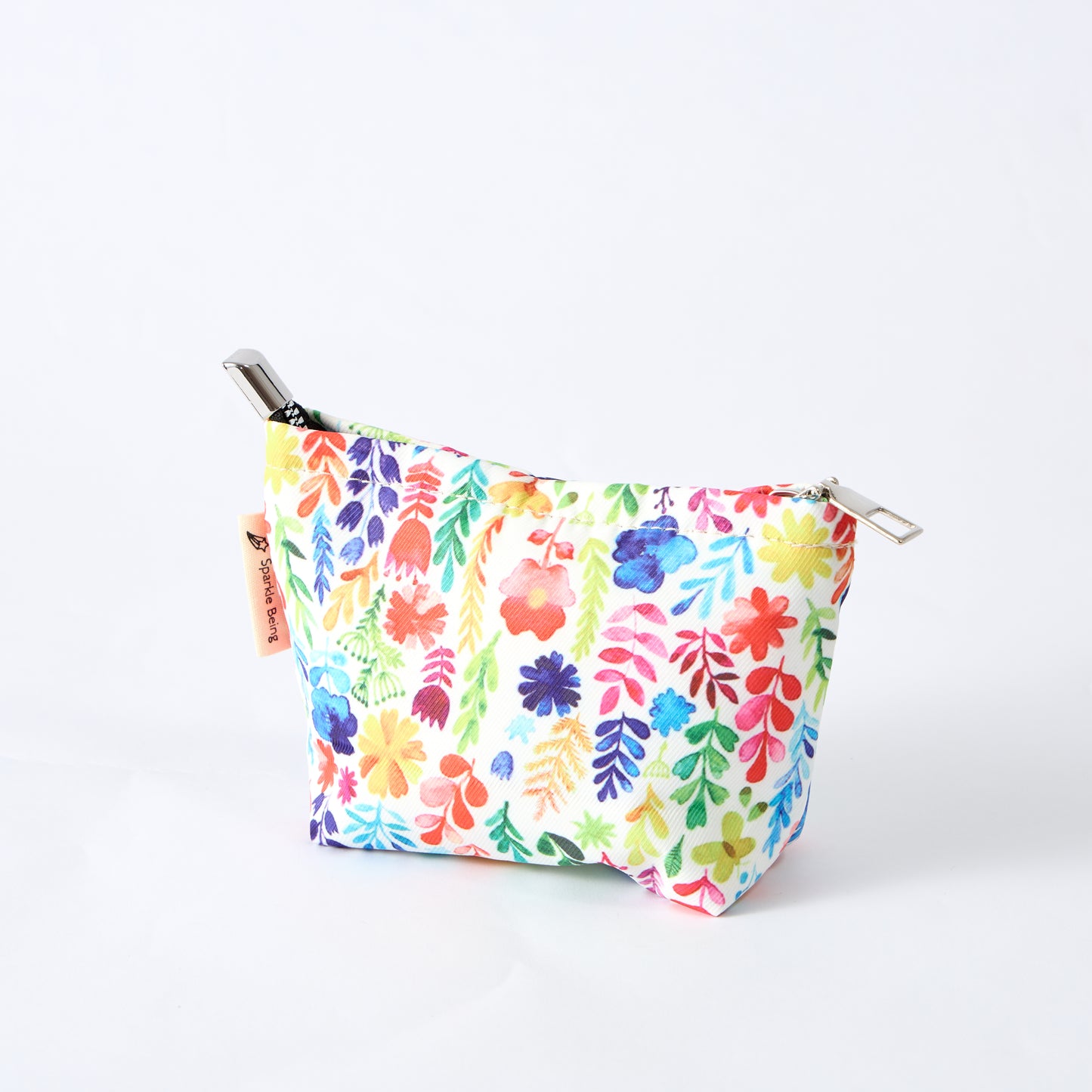 Watercolor Flowers Toiletry Bag - Travel-Friendly Cosmetic Bag