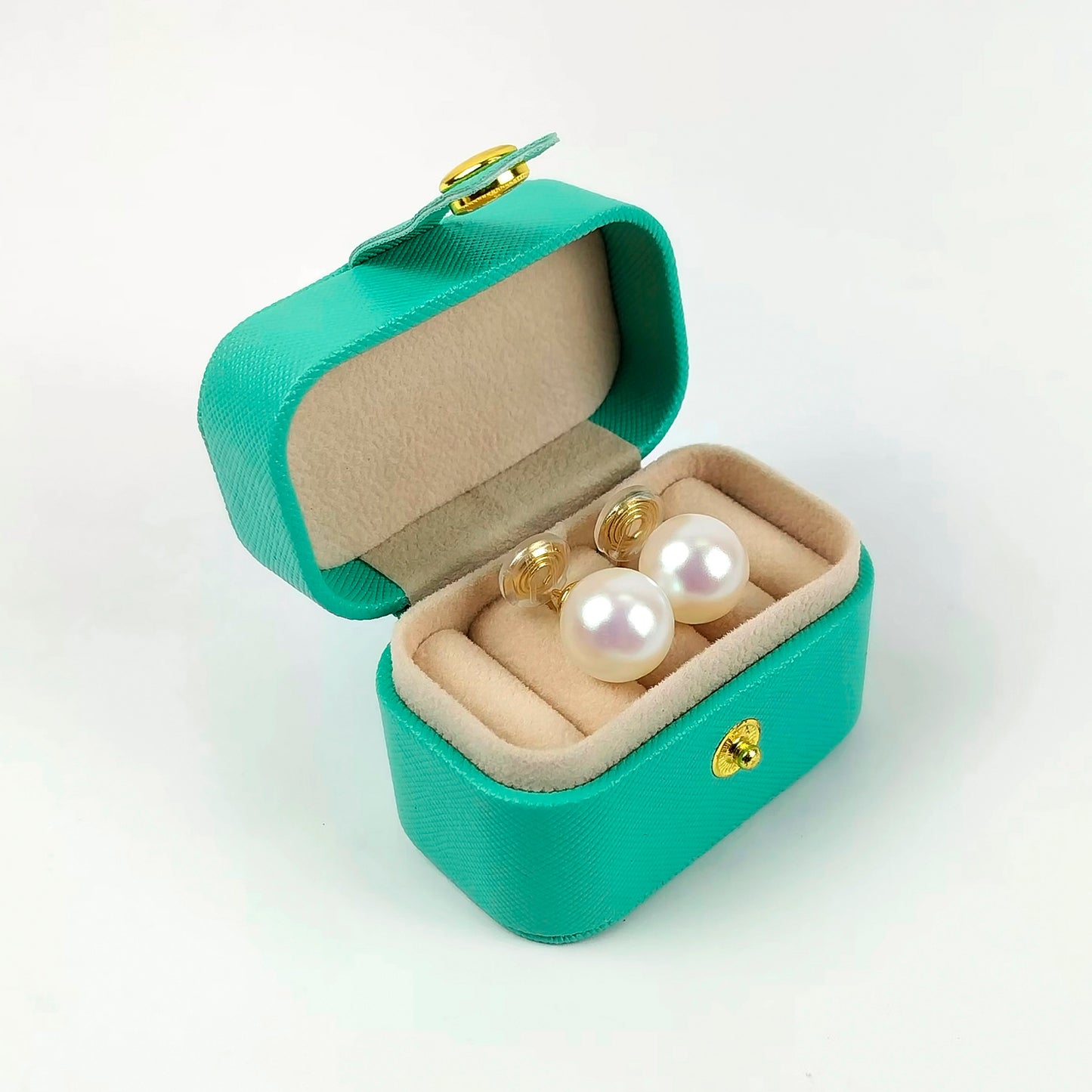 Portable Mini Vegan Leather Ring Jewelry Storage Gift Box
