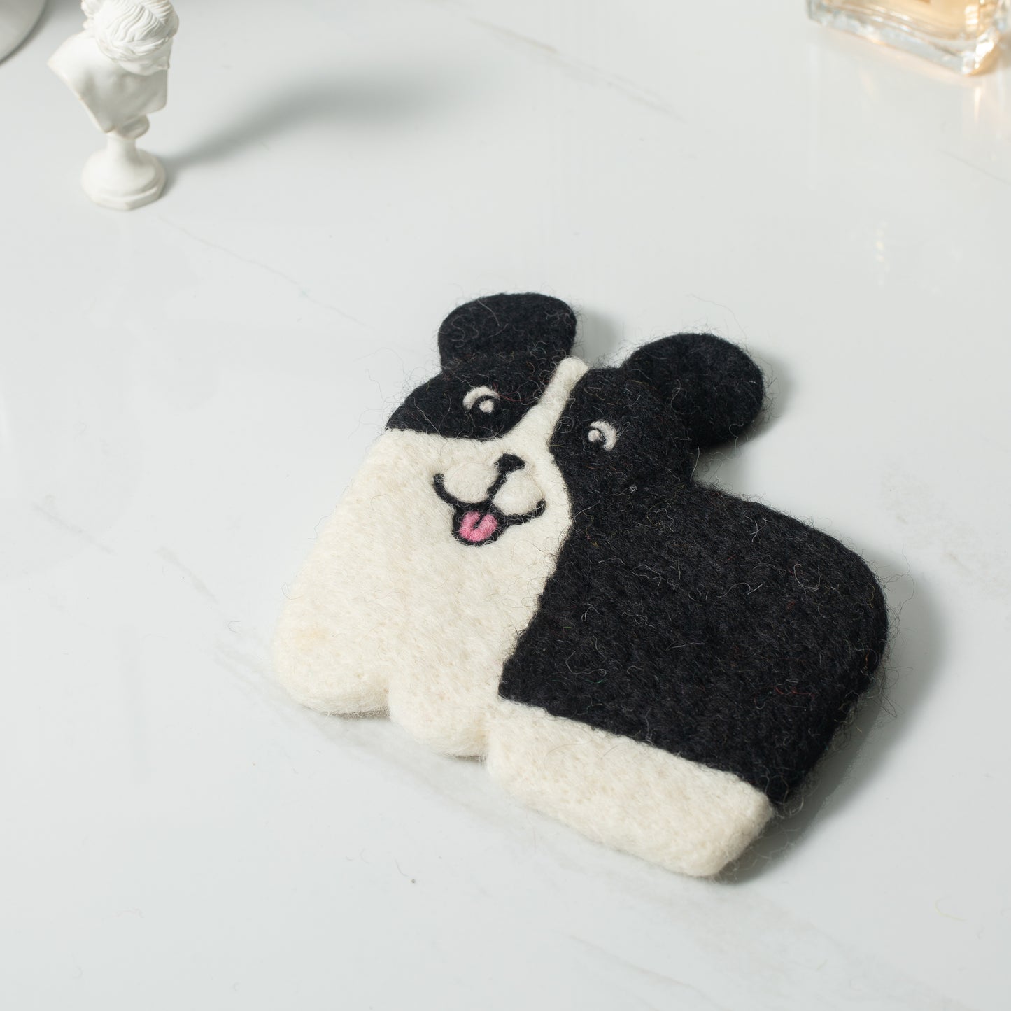 Wool Felt Coffee Cup Mug Table Mat Coasters - Dogs