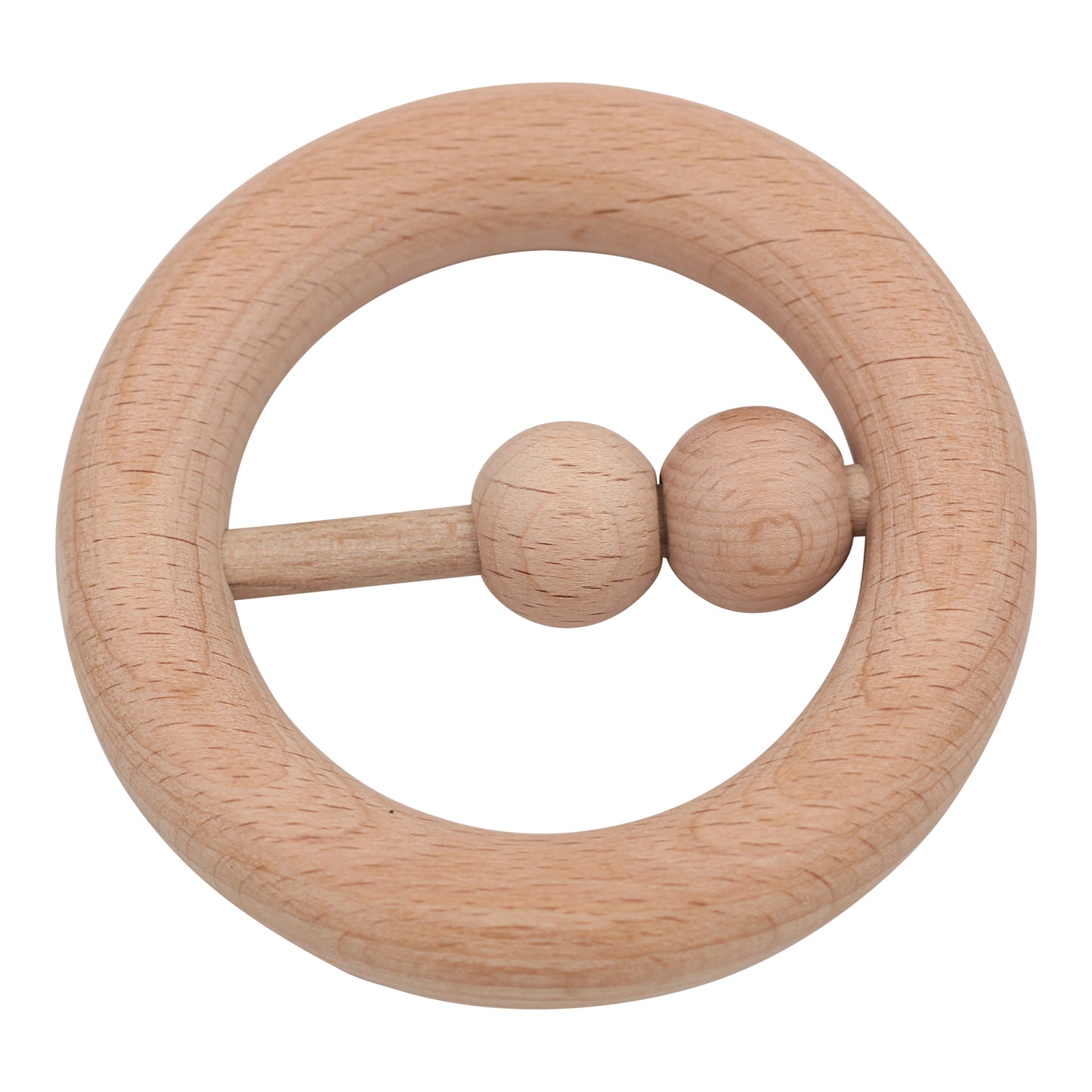 6 Pieces Sensory Development Wooden Baby Toys Set Montessori Wood Teething Toys Rattles for Babies 0-3 Years