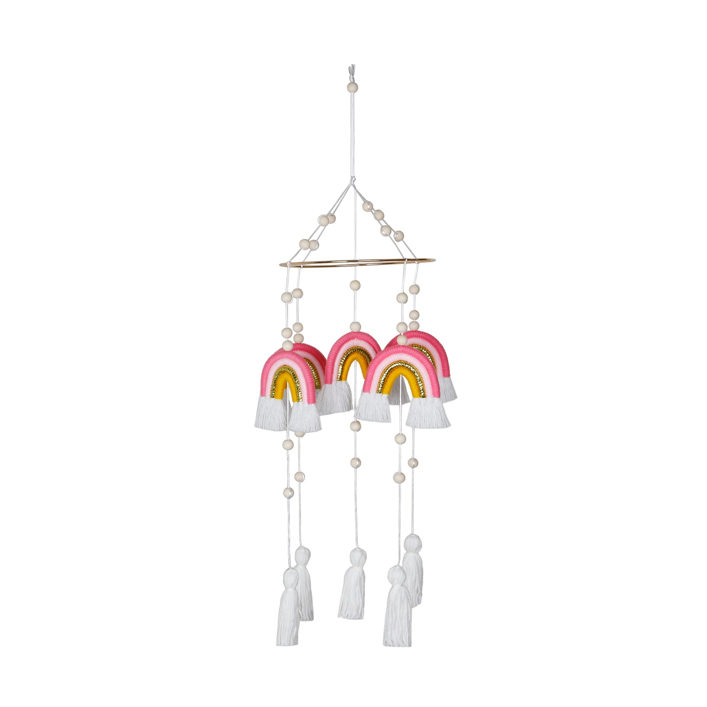 Handmade Rainbow Hanging Baby Crib Mobile For Nursery Room