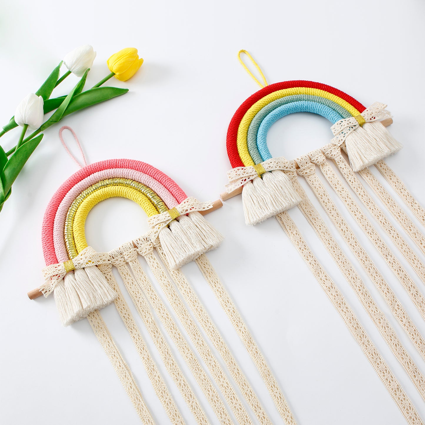 Rainbow Hairpin Display Storage Wall Decoration For Children's room