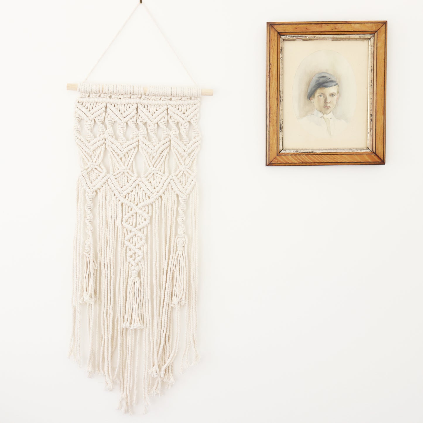 Macrame Wall Hanging Boho Tapestry Moon Woven Bohemian Wall Decor
