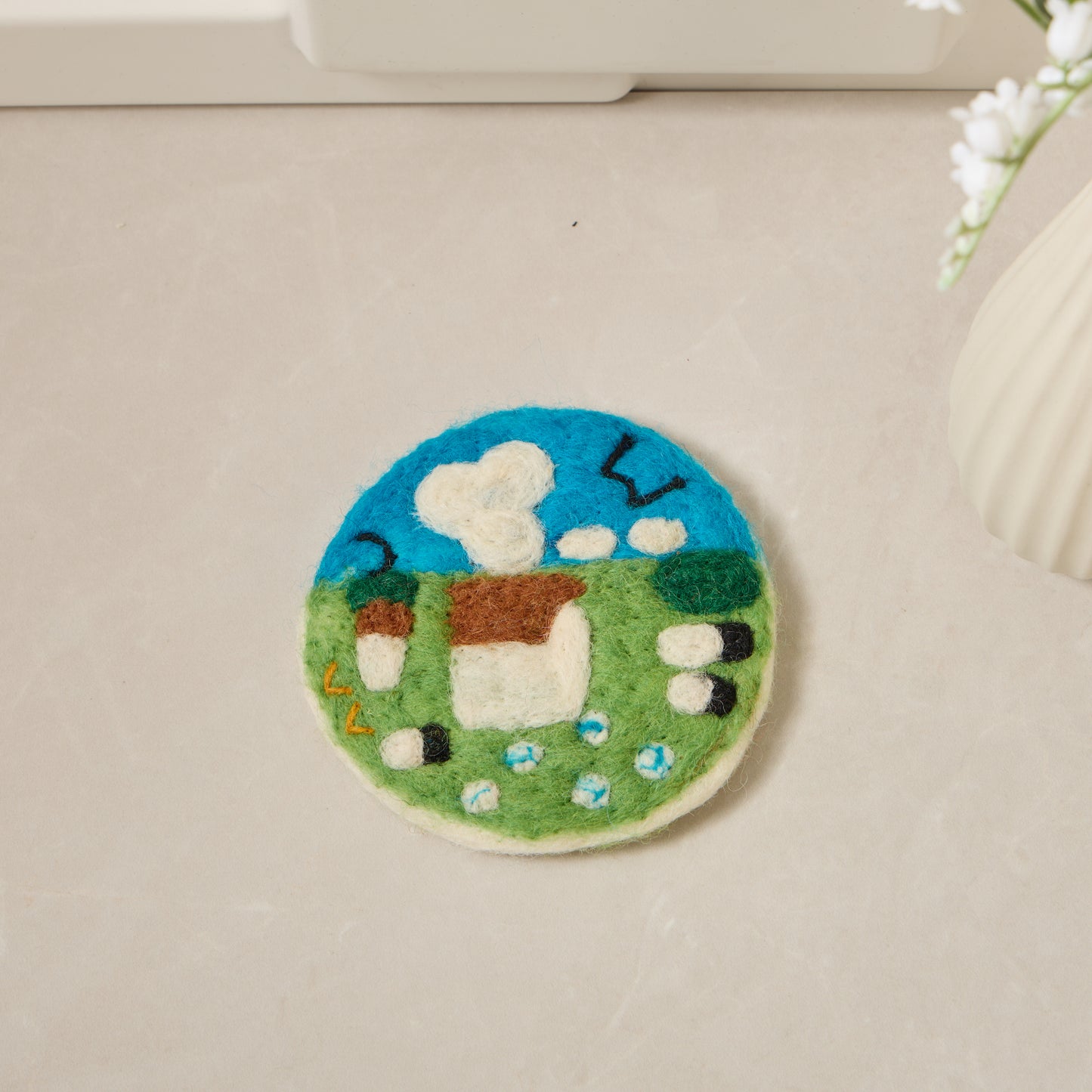 Wool Felt Coffee Cup Mug Table Mat Coasters
