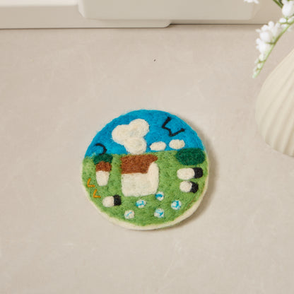 Wool Felt Coffee Cup Mug Table Mat Coasters