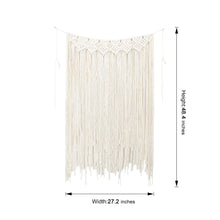 Load image into Gallery viewer, Hand Woven Tapestry Macrame Curtain Tassel Wall Hanging
