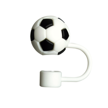 Load image into Gallery viewer, 10mm-Football-game-Silicone-Straw-Top-Cover-for-Stanley-Tumblers
