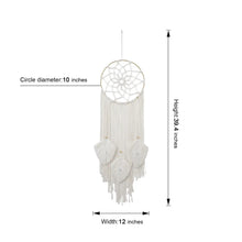 Load image into Gallery viewer, Macrame Wall Hanging Tapestry - Dream Catcher
