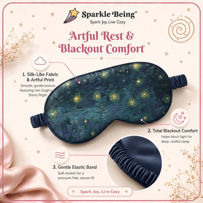 Art Sleep Mask – Starry Night Over the Rhône by Vincent van Gogh