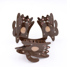 Load image into Gallery viewer, 3.6&#39;&#39; Hair Claw &amp; Hair Clip - Dancing Cat
