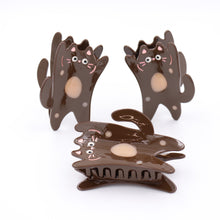 Load image into Gallery viewer, 3.6&#39;&#39; Hair Claw &amp; Hair Clip - Dancing Cat

