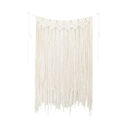 Hand Woven Tapestry Macrame Curtain Tassel Wall Hanging