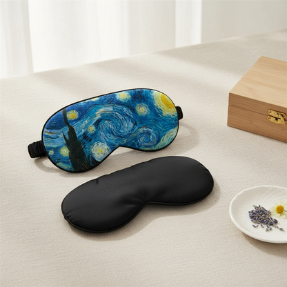 Art Print Sleep Mask - The Starry Night By Vincent van Gogh