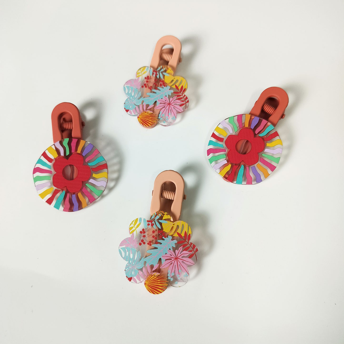 Artsy Flora & Fauna Hair Clips Set of 2