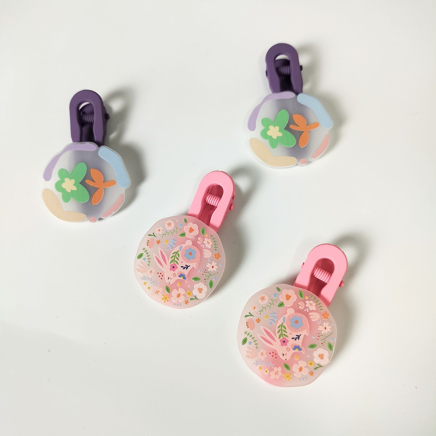 Artsy Flora & Fauna Hair Clips Set of 2