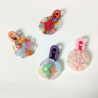 Artsy Flora & Fauna Hair Clips Set of 2