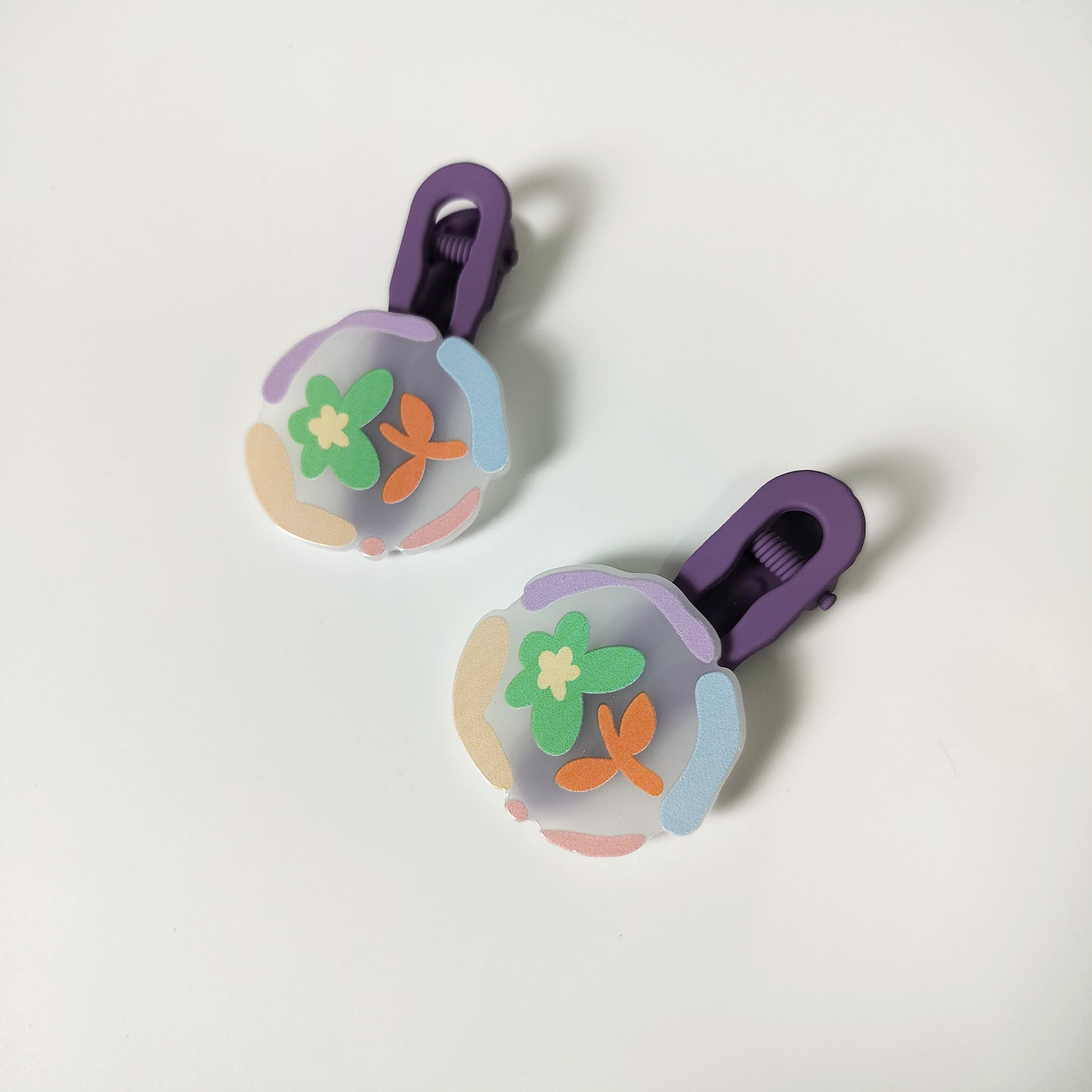 Artsy Flora & Fauna Hair Clips Set of 2