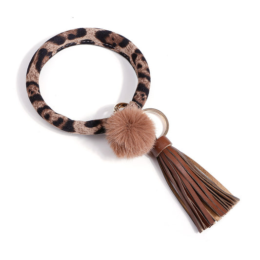Cheetah Bangle Keychain – Hands-Free Wristlet Key Ring