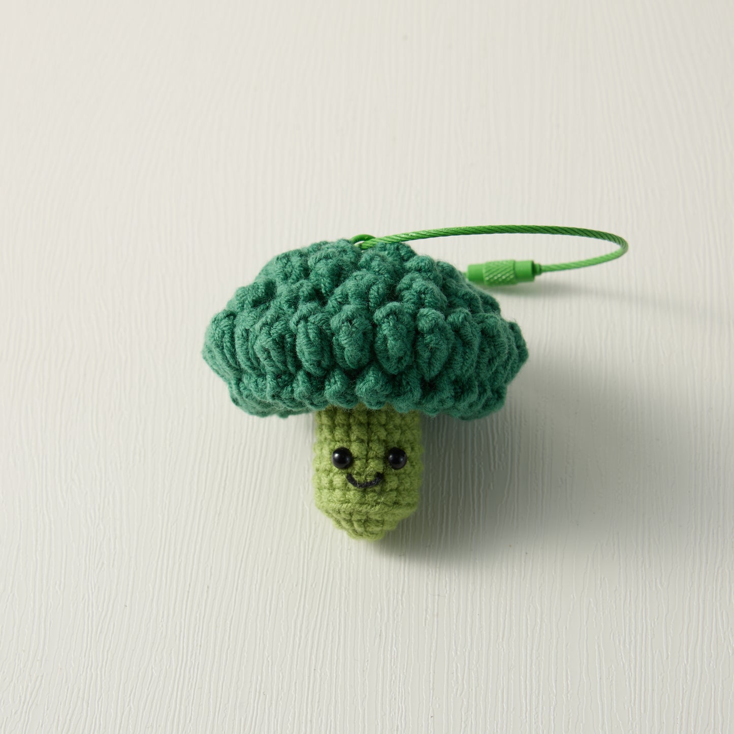 Hand-Knitted-Broccoli- vegetables-cabbage-Keychain