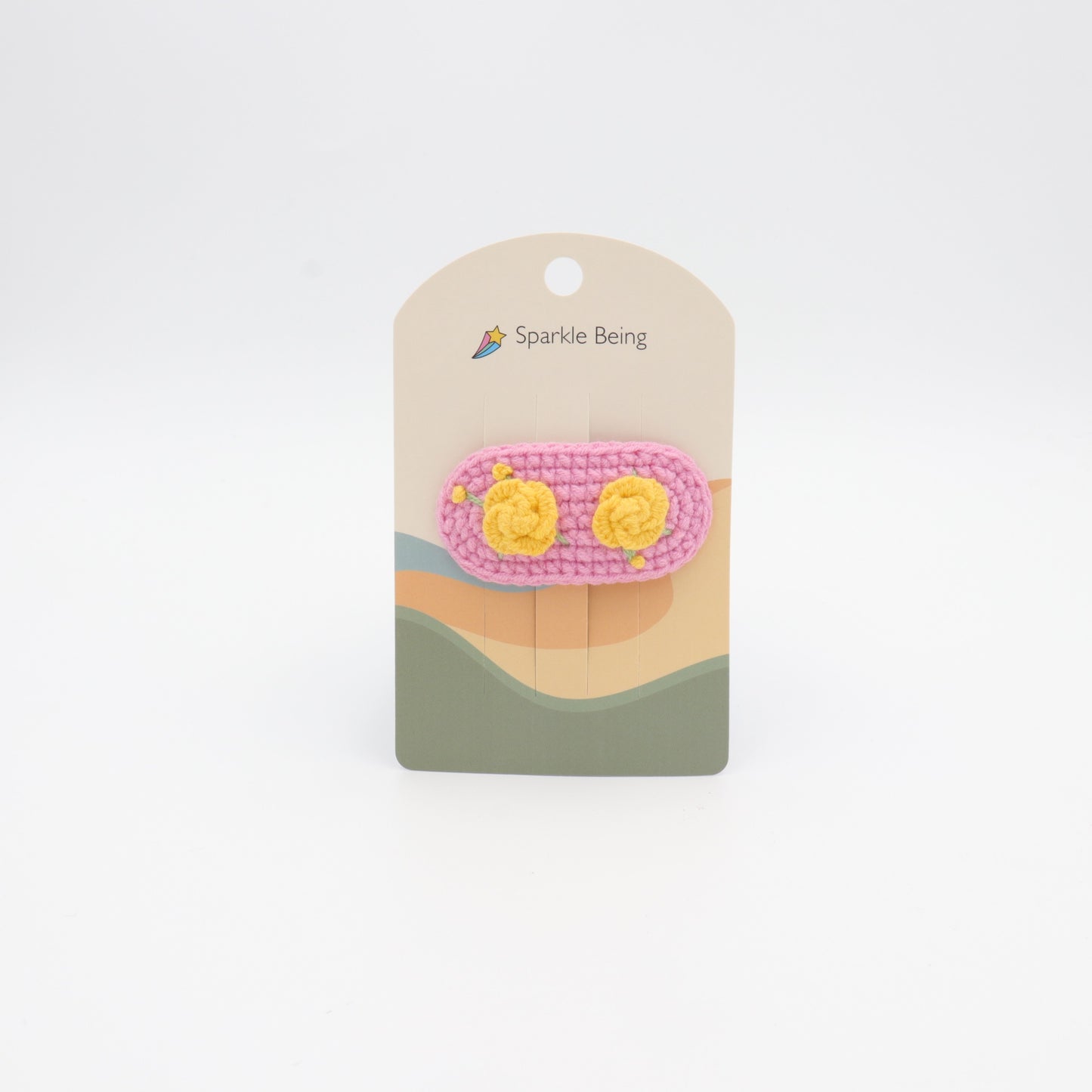 Buttercup Floral Crochet Hair Clip