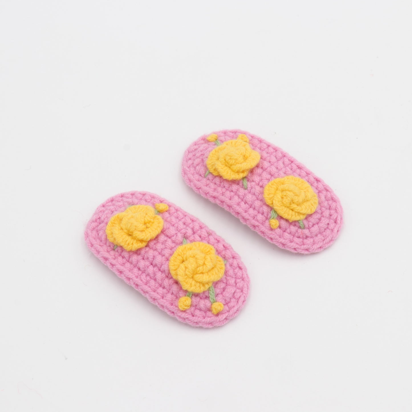 Buttercup Floral Crochet Hair Clip