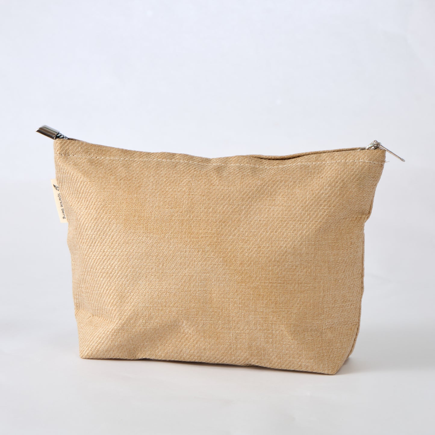 Linen-Look Makeup Pouch Cosmetic Bag Set
