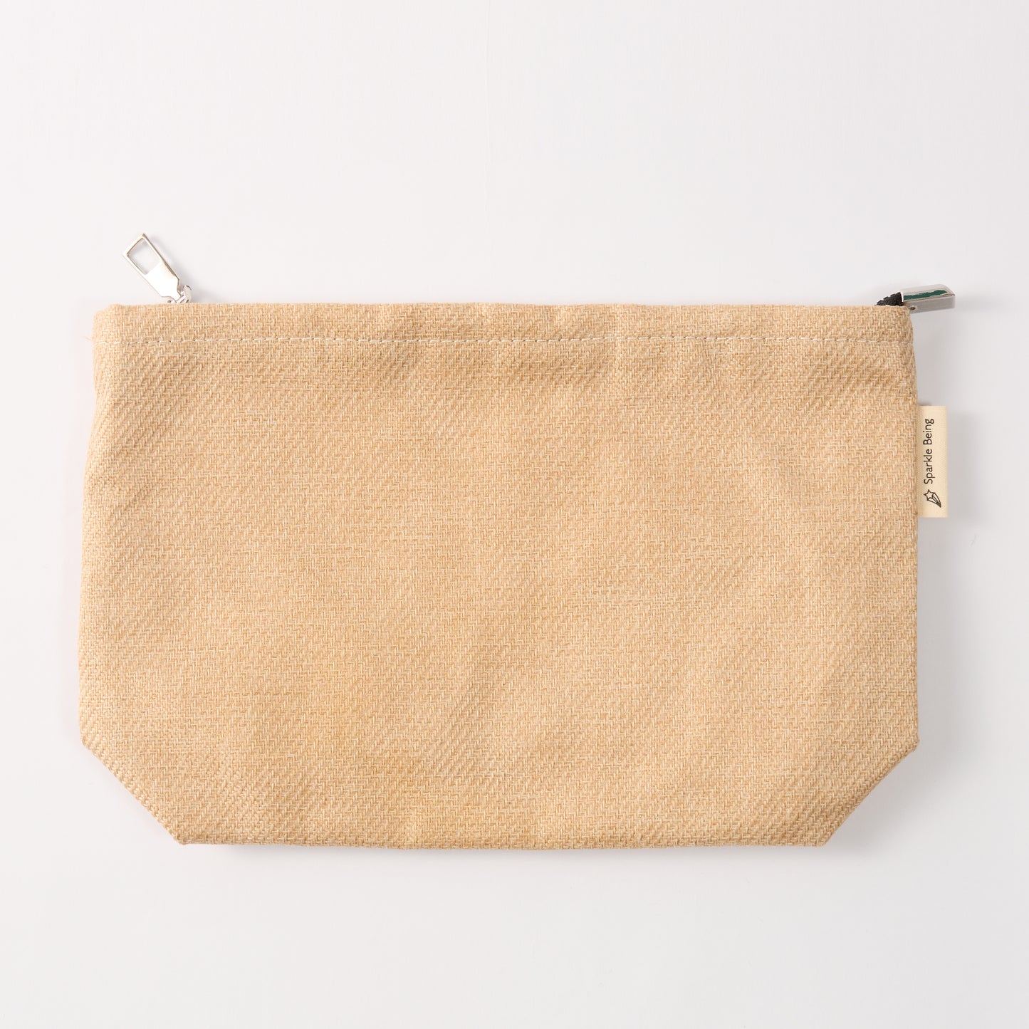 Linen-Look Makeup Pouch Cosmetic Bag Set