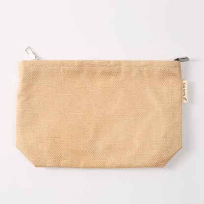 Linen-Look Makeup Pouch Cosmetic Bag Set