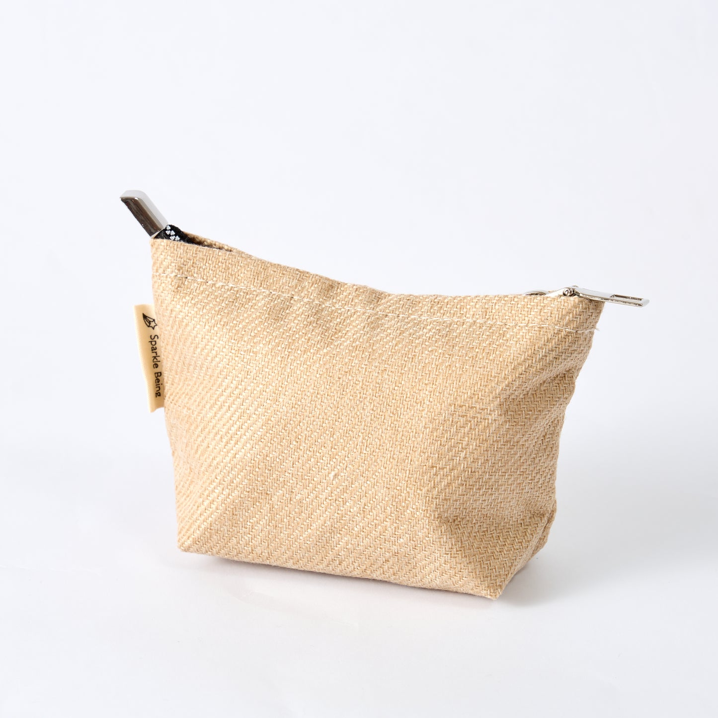 Linen-Look Makeup Pouch Cosmetic Bag Set