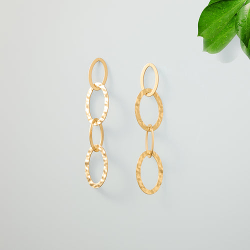 Stainless Steel Drop Earrings - Chain