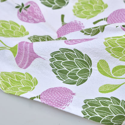 Tea Towels for a Cute Kitchen – Charming Artichokes (Set of 2) | 100% Cotton & Absorbent