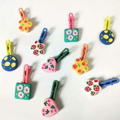 Floral Hair Claw Clip Set of 2