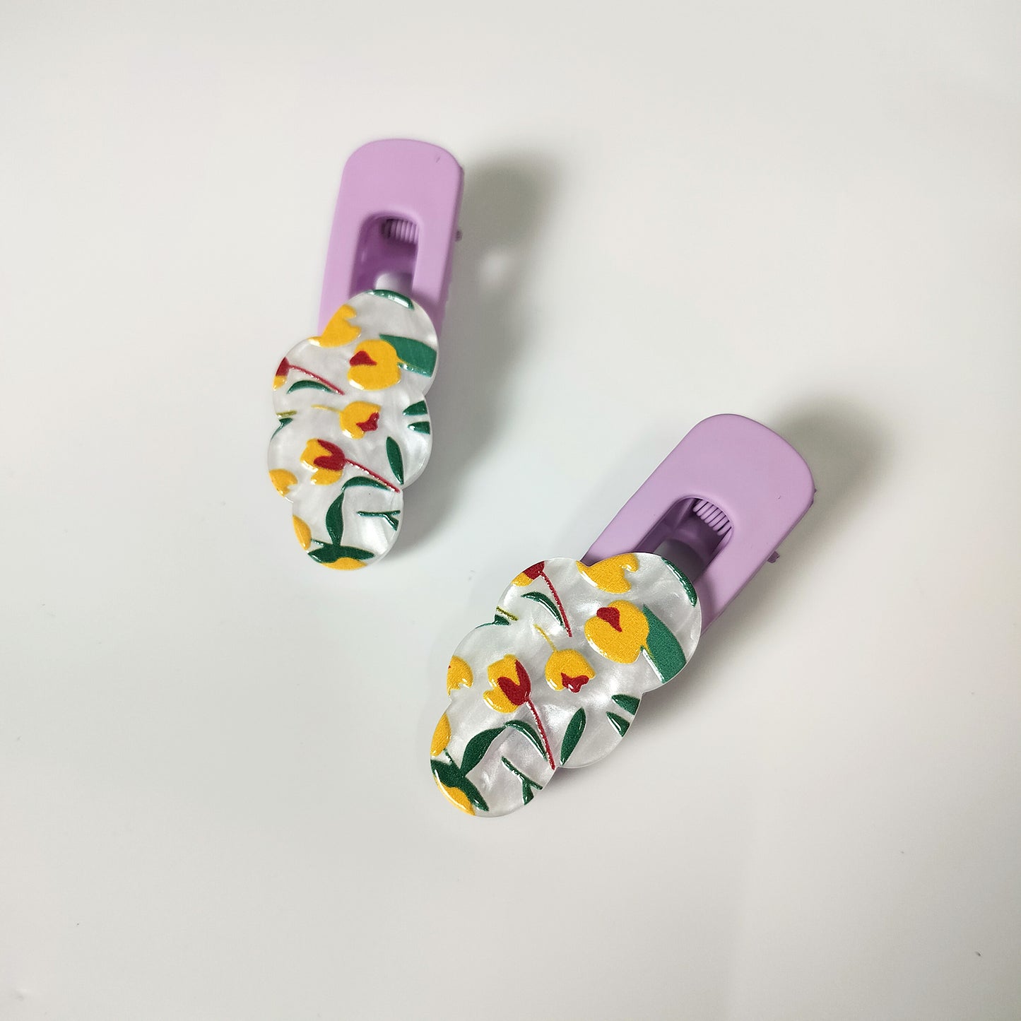 Cute Candied Rainbow Hair Clip Set of 2