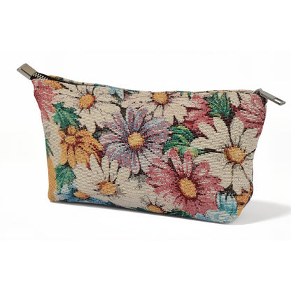 Daisy Garden Toiletry / Makeup Bag - Travel-Friendly Cosmetic Bag
