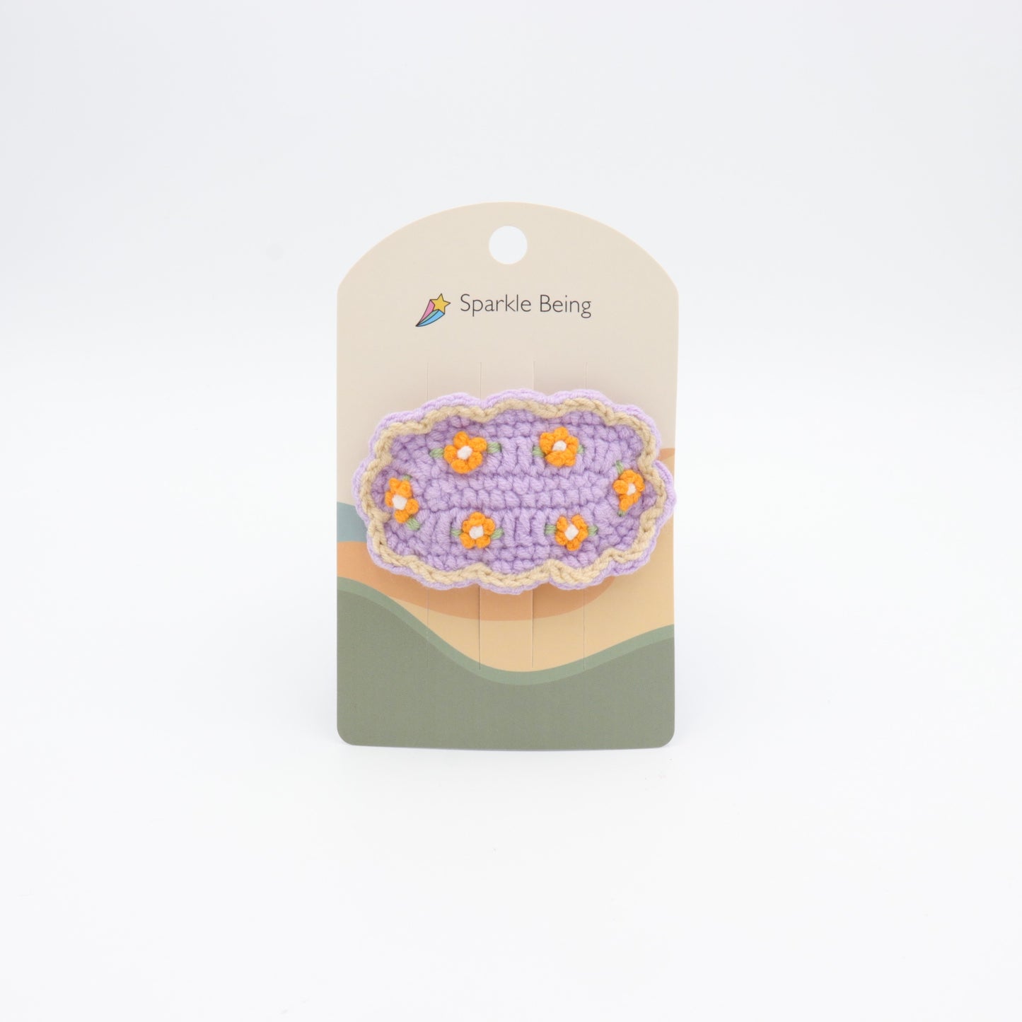 Ditsy Daisy Floral Crochet Hair Clip