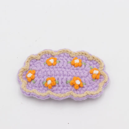 Ditsy Daisy Floral Crochet Hair Clip
