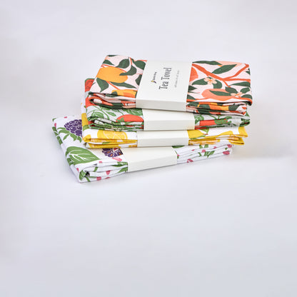 Tea Towels for a Cute Kitchen – Blackberry Harvest (Set of 2) | 100% Cotton, Absorbent & Eco-Friendly