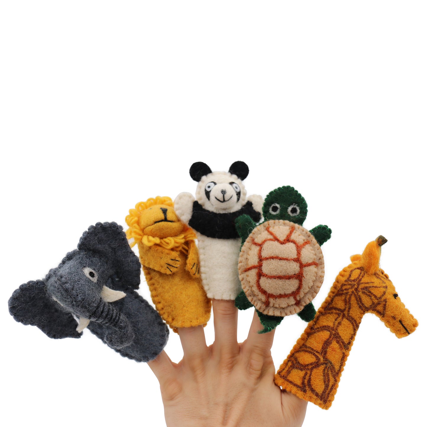 Felt Finger Puppet Toy Set with Display - Storyteller